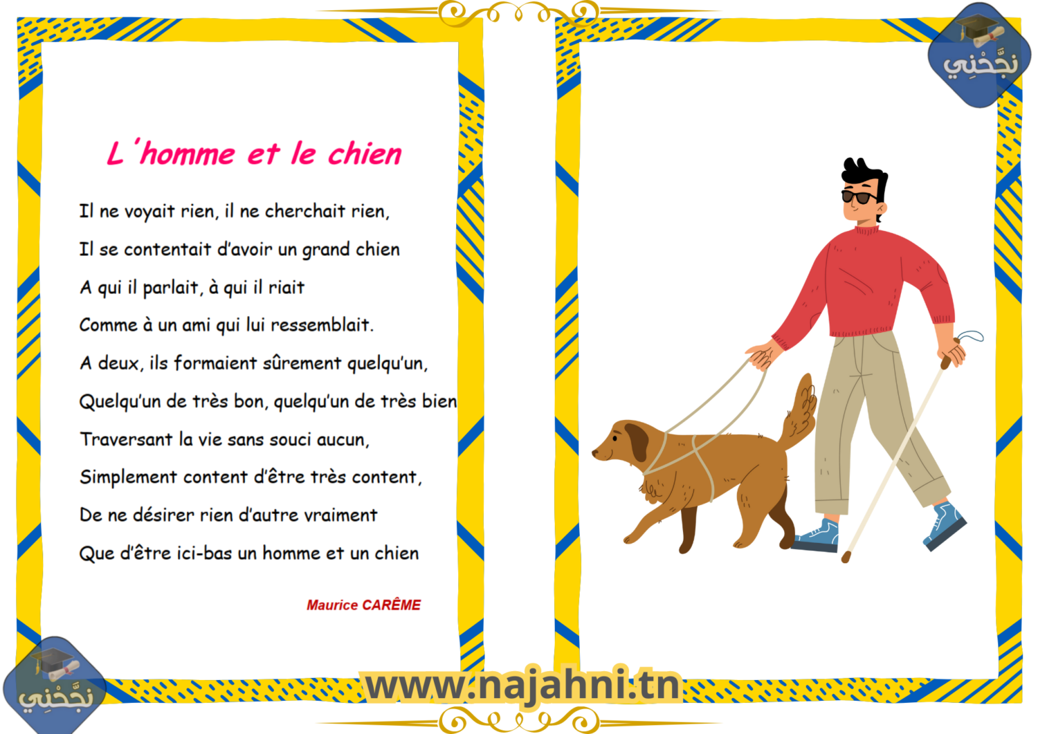 Récitation l homme et le chien