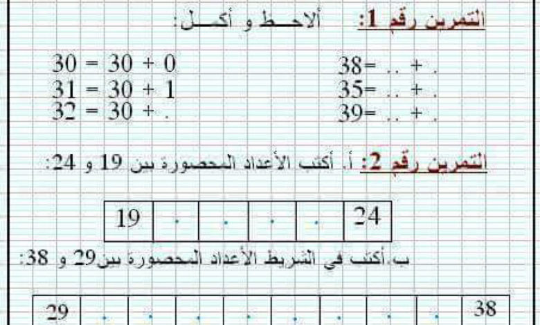 إمتحانات السنة الأولى الثلاثي الثالث في الرياضيات