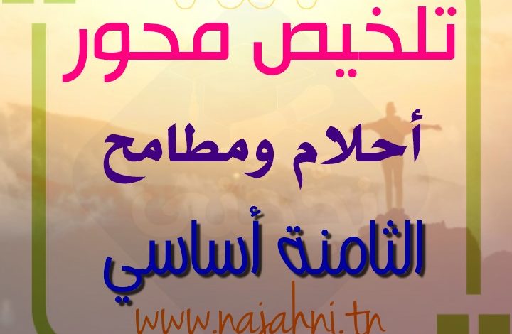 ملخص محور احلام ومطامح