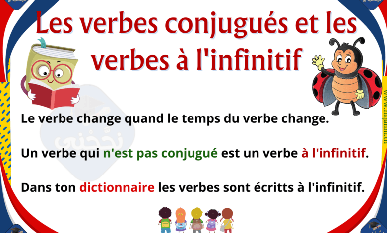 Les verbes conjugués et les verbes à l'infinitif