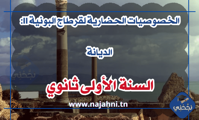 الخصوصيات الحضارية لقرطاج البونية II: الديانة