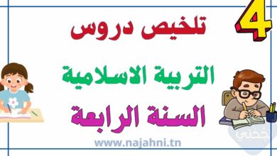 ملخص دروس التربية الاسلامية سنة 4