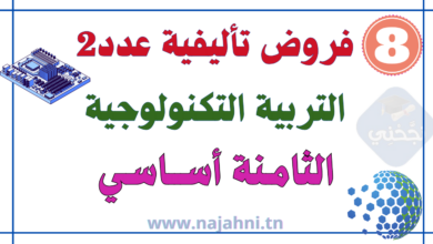 فروض تأليفية عدد2 التربية التكنولوجية 8 أساسي